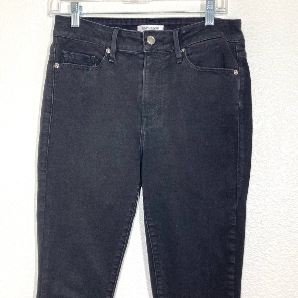 Good American Good Legs Black Skinny Jeans 28 - Picture 3 of 16